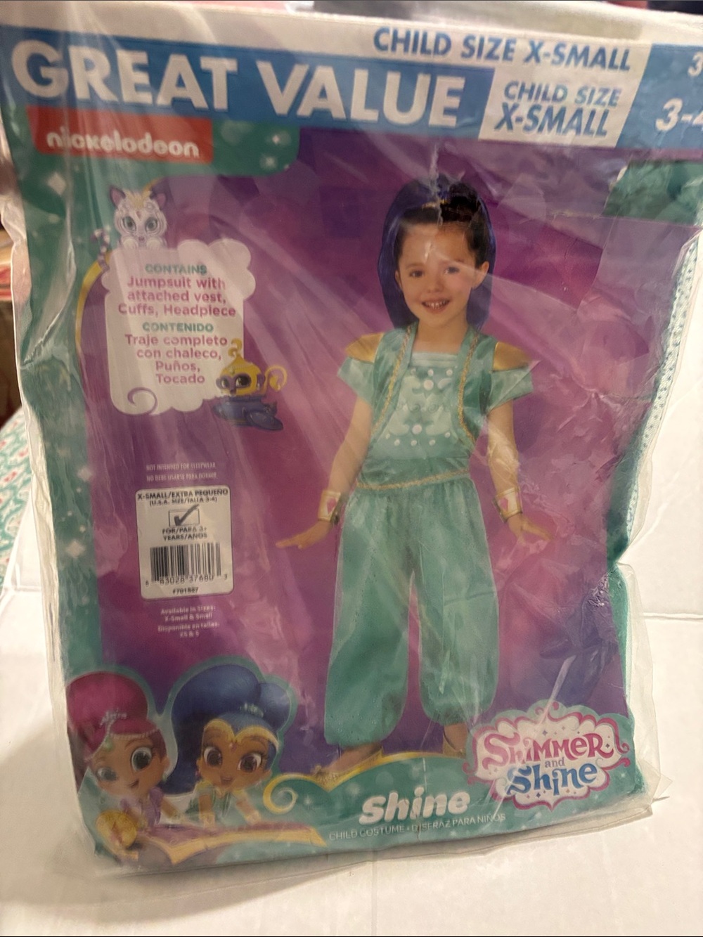 Nickelodeon Shimmer and Shine Costume - Teal and Gold Accents